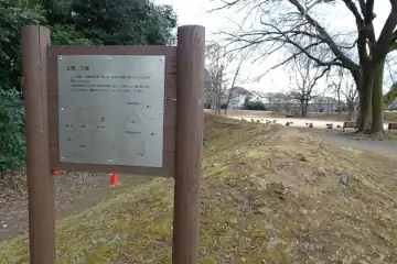 深大寺城の土塁に囲まれた２郭