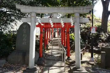 鳩森八幡神社の甲賀稲荷の鳥居