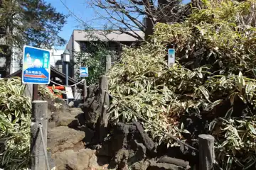 鳩森八幡神社の富士塚三合目に亀岩