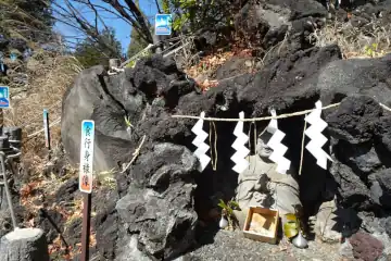 鳩森八幡神社の富士塚に食行見禄の石窟
