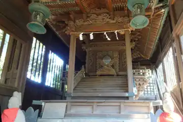 鹿嶋神社の彫刻が施された旧本殿