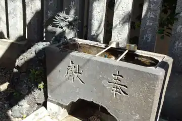 大井蔵王権現神社の小さな御手水場