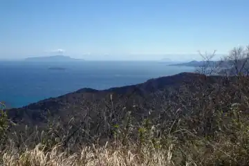 城山山頂から伊豆の展望