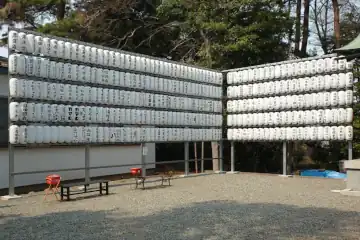 下高井戸八幡神社の拝殿脇に奉納提灯