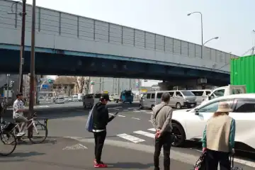 高井戸陸橋と環八通り