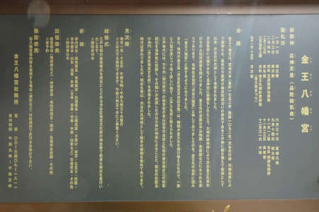 東京都渋谷区・金王八幡宮の由緒書き