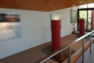 武蔵国衙跡の展示館に案内図
