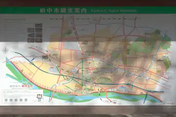 大國魂神社の府中市観光案内図