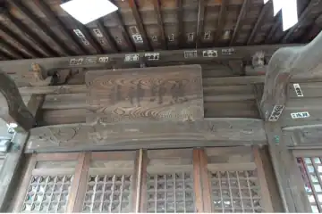 熊野神社の拝殿に神額