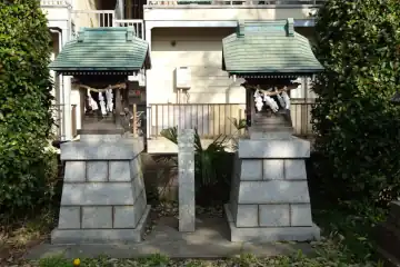 熊野神社の八衢比古神社、八衢比売神社