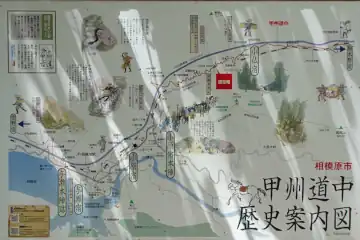 甲州街道の案内図