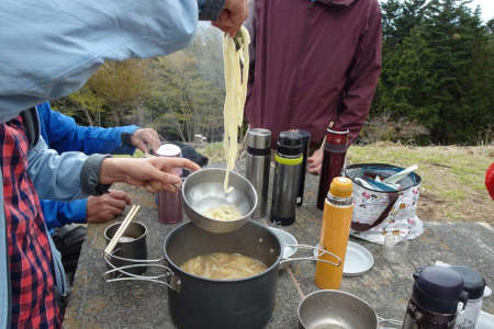 足和田山・〆はかきたまうどん