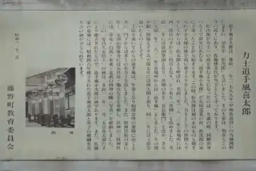 力士追手風の案内板