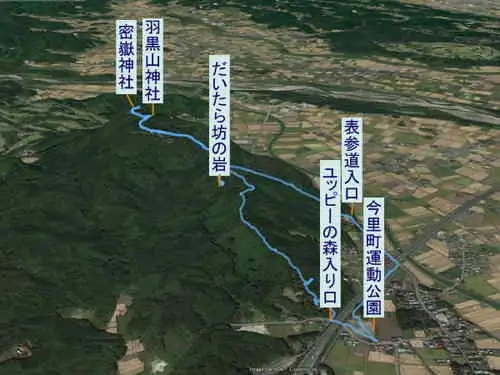 羽黒山・登山コース