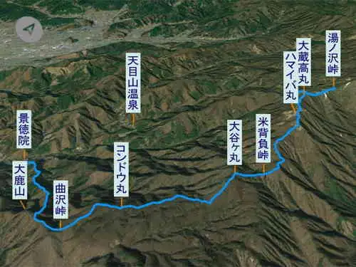 湯ノ丸峠から大谷ヶ丸・登山コース