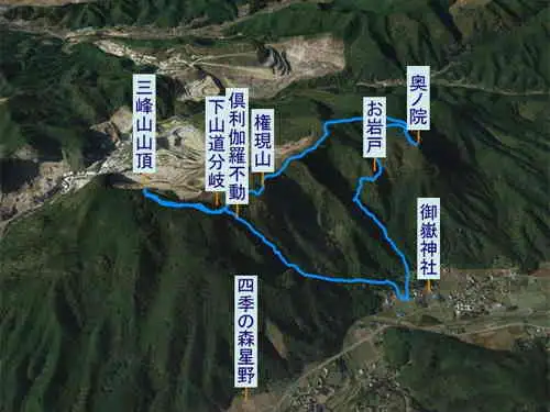 星野三峰山・登山コース