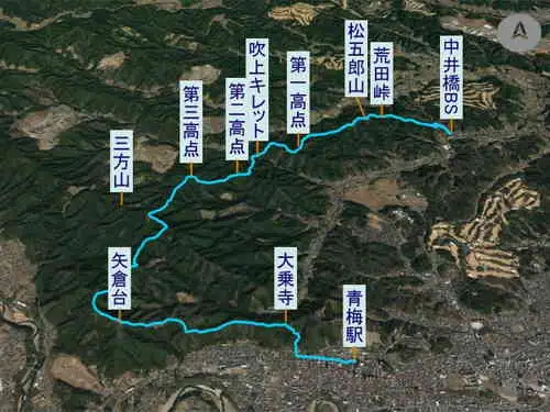 青梅中央アルプス・登山コース