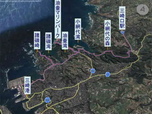 油壷入江のみち・登山コース
