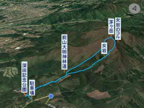 茅ヶ岳・登山コース