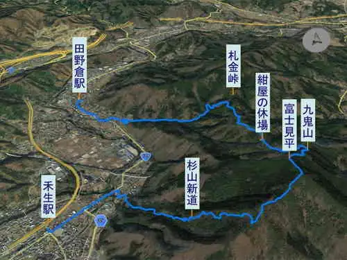 九鬼山・登山コース