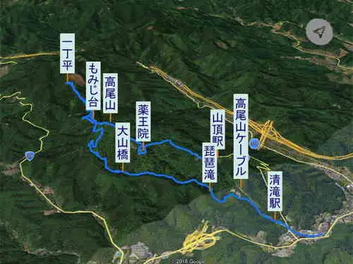 高尾山から一丁平・登山コース