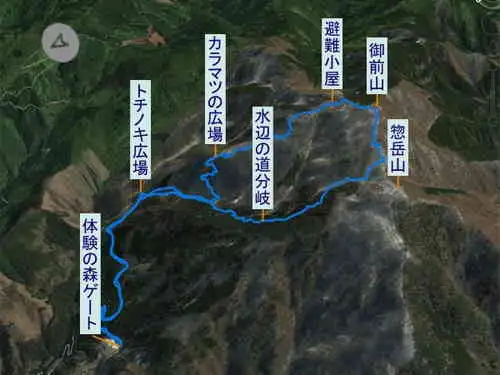 御前山・登山コース