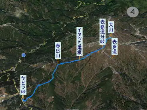 大山・登山コース