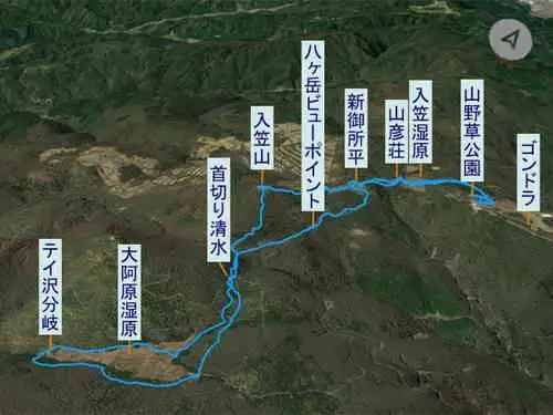 入笠山・登山コース