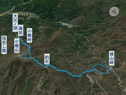 小楢山・登山コース