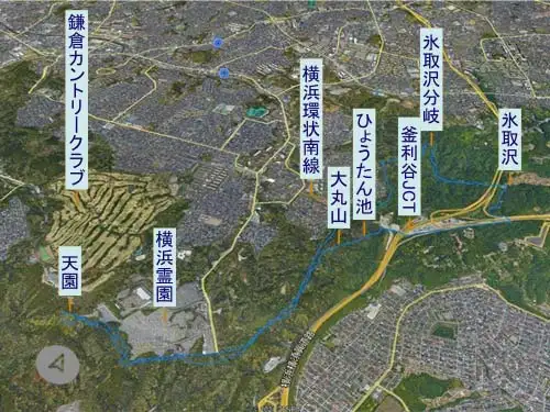 氷取沢から天園・ハイキングコース