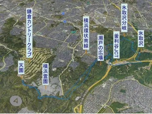 うばのふところから天園・ハイキングコース