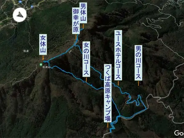 筑波山　登山コース