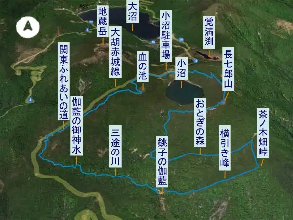 長七郎山　登山コース