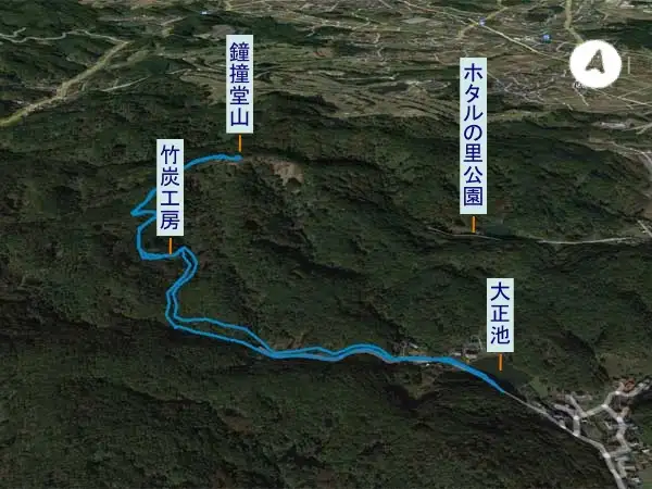 鐘撞堂山　登山コース