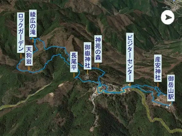 御岳山　登山コース