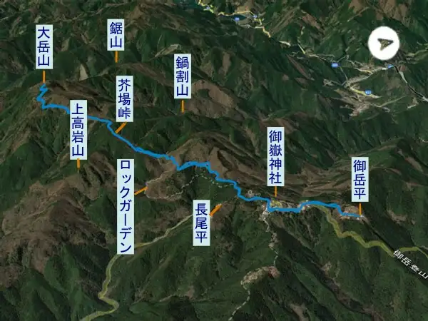 大岳山　登山コース