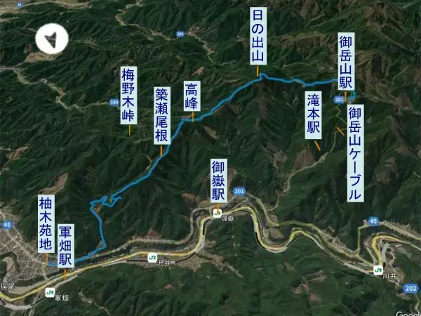 日の出山　登山コース