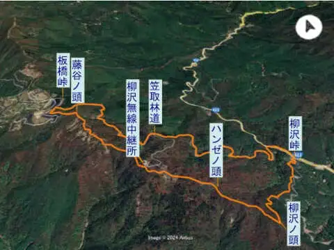 三窪高原　登山コース