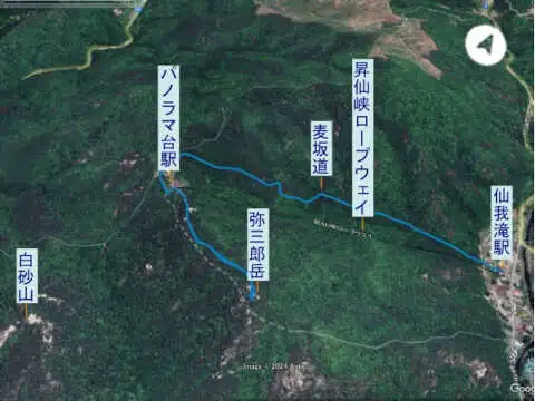 昇仙峡　登山コース