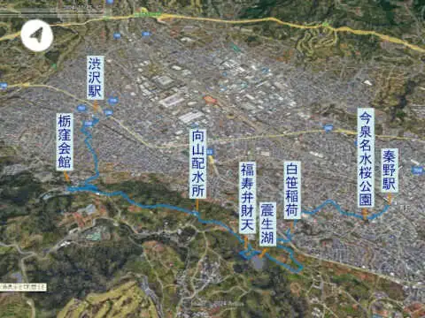 渋沢丘陵　登山コース