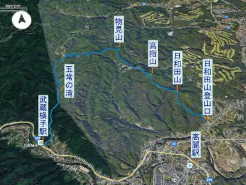 日和田山登山コース